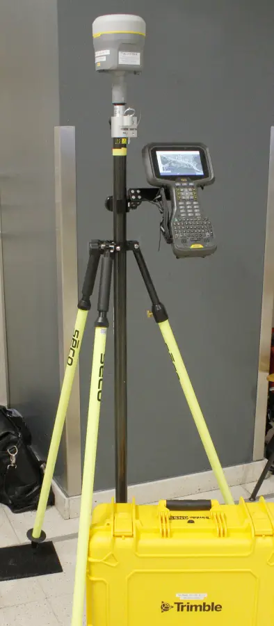 Tripod legs planted firm before leveling up.